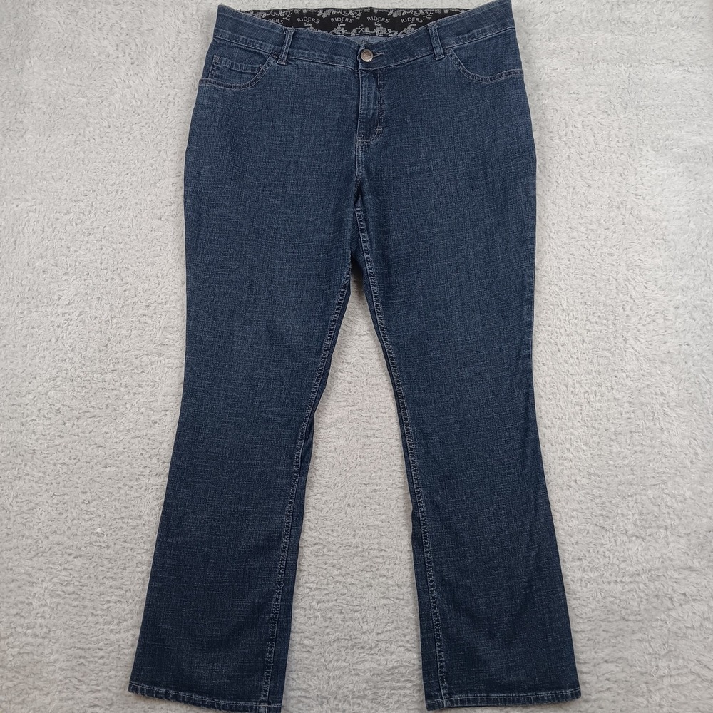 Riders by Lee Jeans Midrise Bootcut Women 16W M Blue Stretch 157HBW3